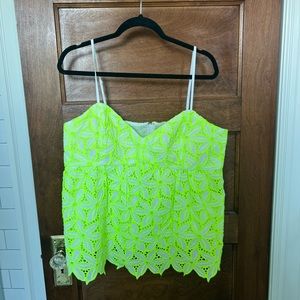 NWT Lilly Pulitzer lime green MELLIE top